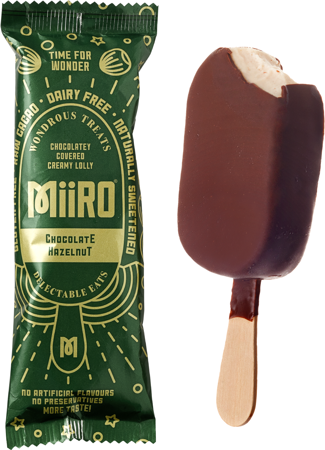 Mirro Chocolate Hazelnut Vegan Lolly - Ice Cream Bar (1130x1454), Png Download