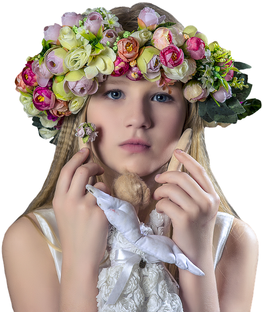 Crown Boy Flower Female Child Pretty Www Picturesboss - عکس پروف دختر با تاج (960x639), Png Download