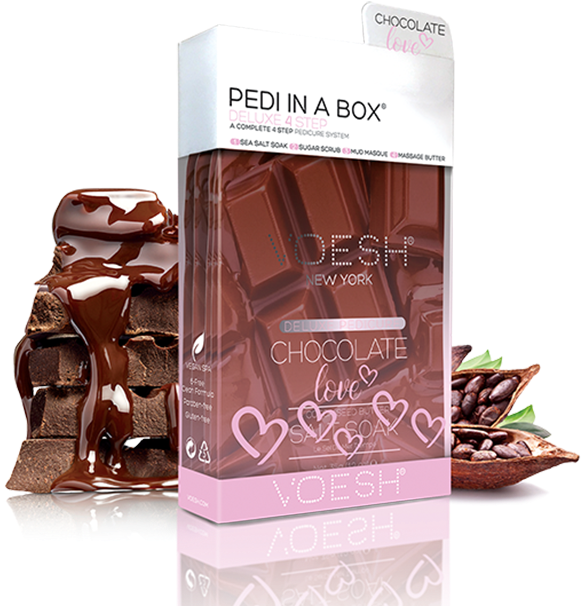 Voesh 4 Step Spa Pedicure - Voesh Chocolate Love (648x648), Png Download