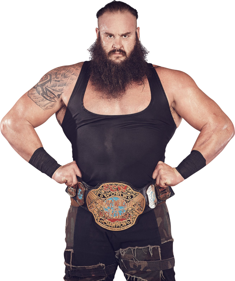 Braun Strowman Png 98537 - Braun Strowman Ecw Champion (817x978), Png Download