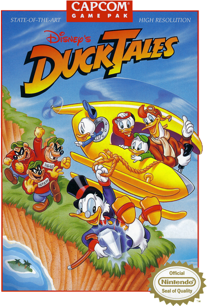 Duck Tales Nes Box Art (500x618), Png Download