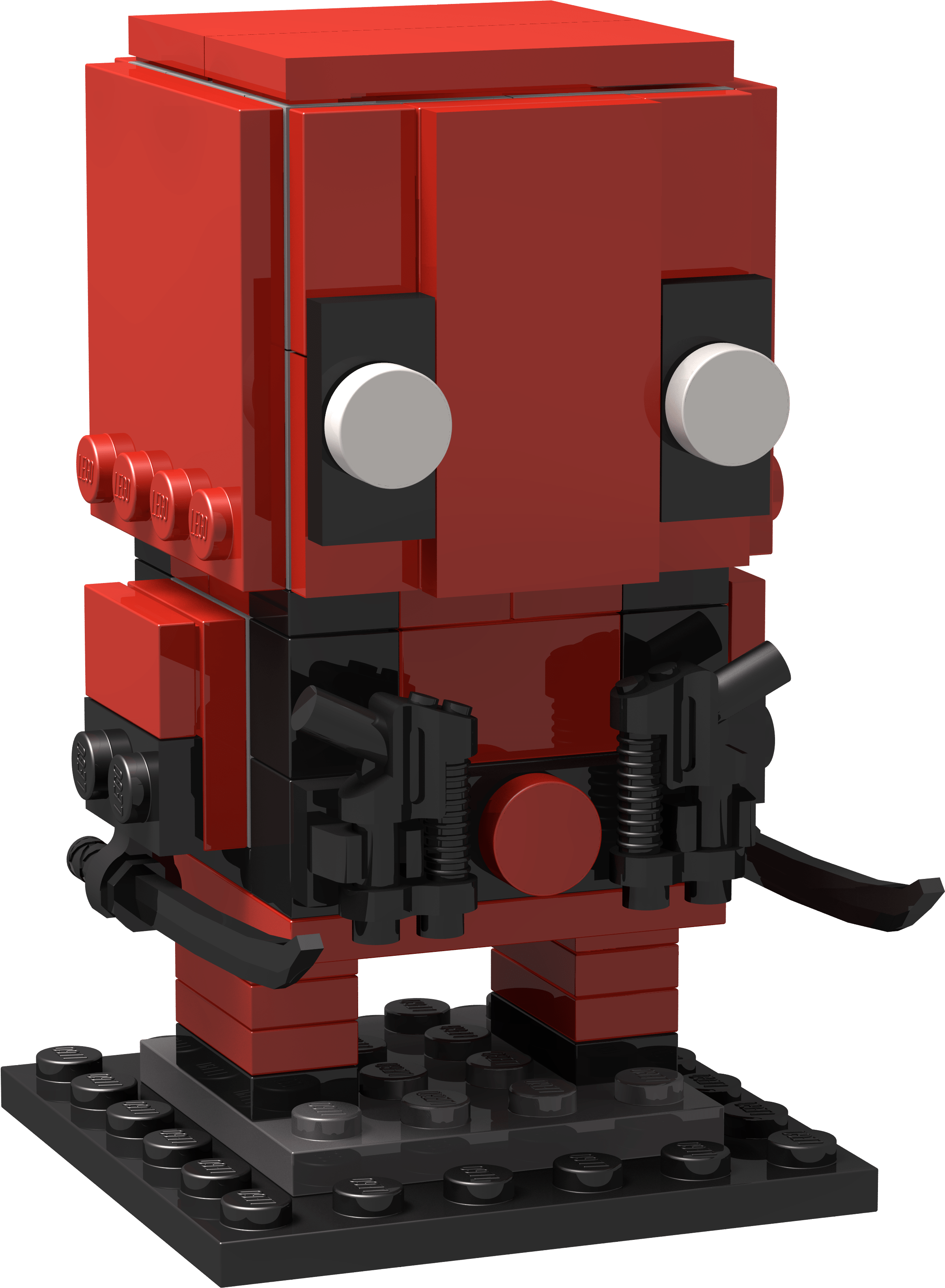 Istruzioni Custom Lego Moc Deadpool - Superhero (3072x4096), Png Download