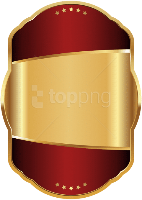 Free Png Download Label Template Red Gold Clipart Png - Red And Gold Label (480x678), Png Download