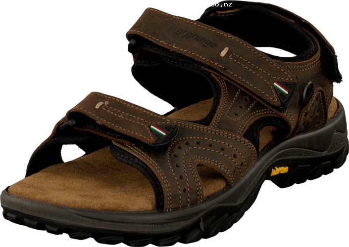 Graninge 5640507 Dark Brown 50040-00 Mens Leather Rubber - Sandal (705x500), Png Download