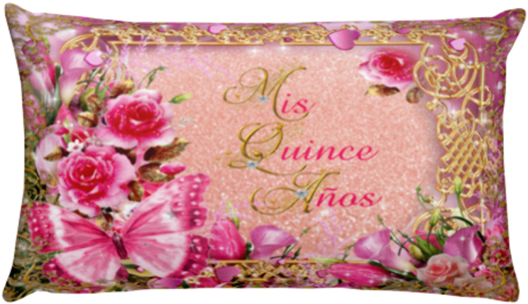 Ткань Для Шитья Mis Quince Pink/gold Six 12" X 19" - Modern Floral Arrangements (800x800), Png Download