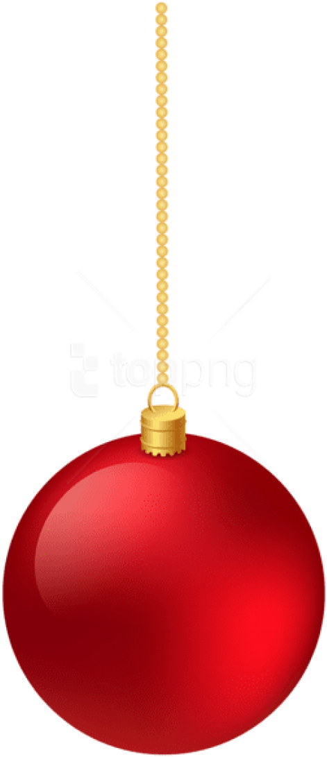 Free Png Christmas Classic Red Hanging Ball Png - Christmas Ornament (480x1121), Png Download