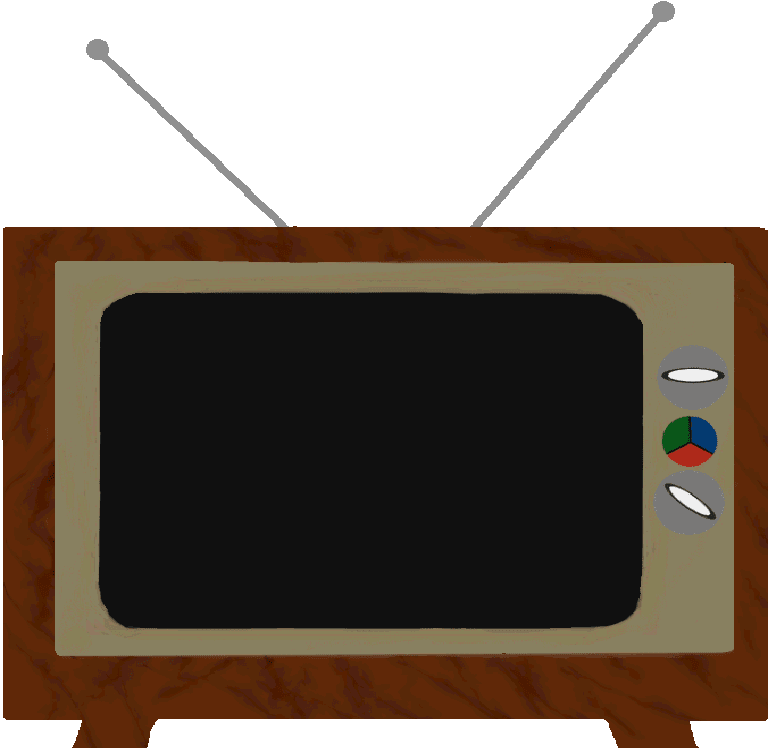 Pin Cartoon Tv On Pinterest - Tv Template Cartoon (768x748), Png Download