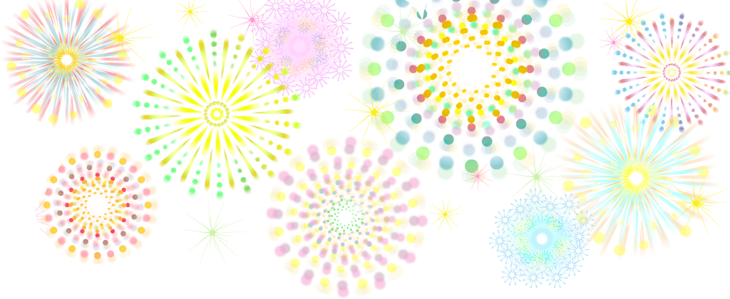 Fireworks Sticker - Fireworks (1024x420), Png Download