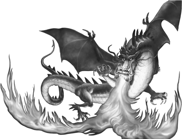 Dragon Clipart Mythical Creature - Fire Breathing Dragon Png (640x480), Png Download