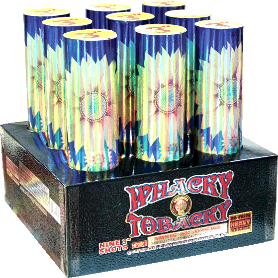 500 Gram Aerials - Whacky Tobacky Fireworks (559x560), Png Download