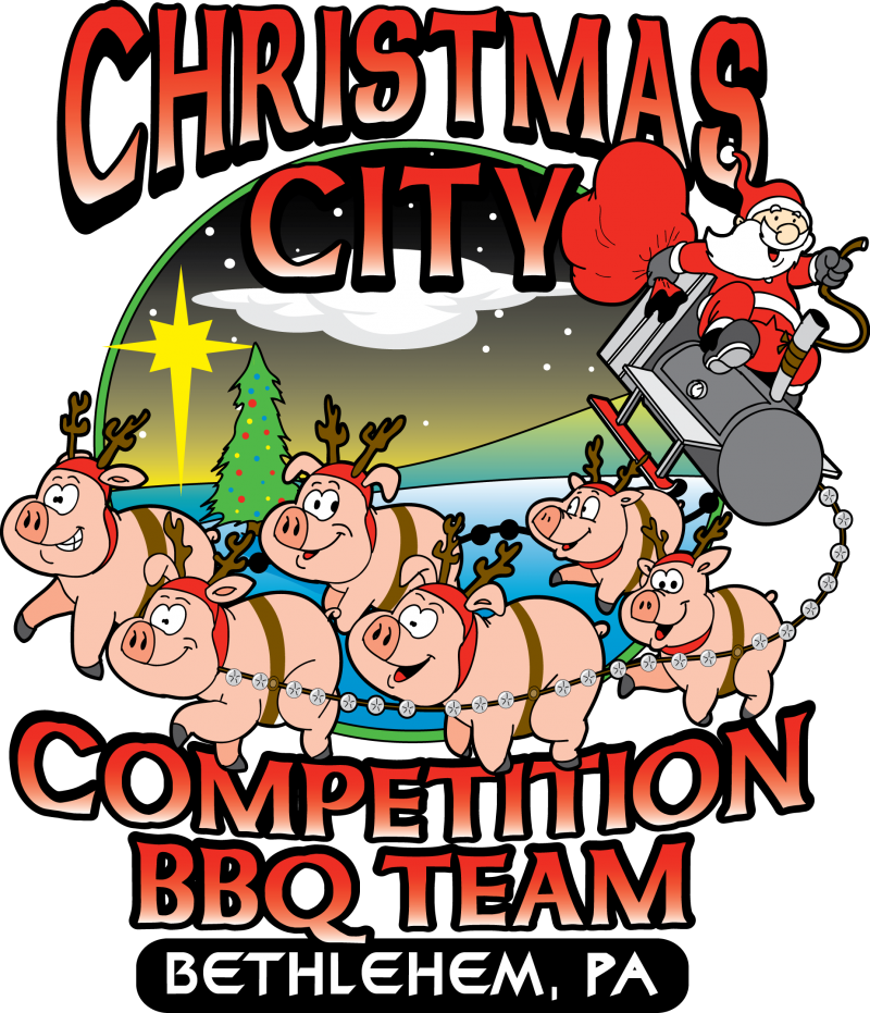Christmas City Competition Bbq Team - Cartoon (800x931), Png Download