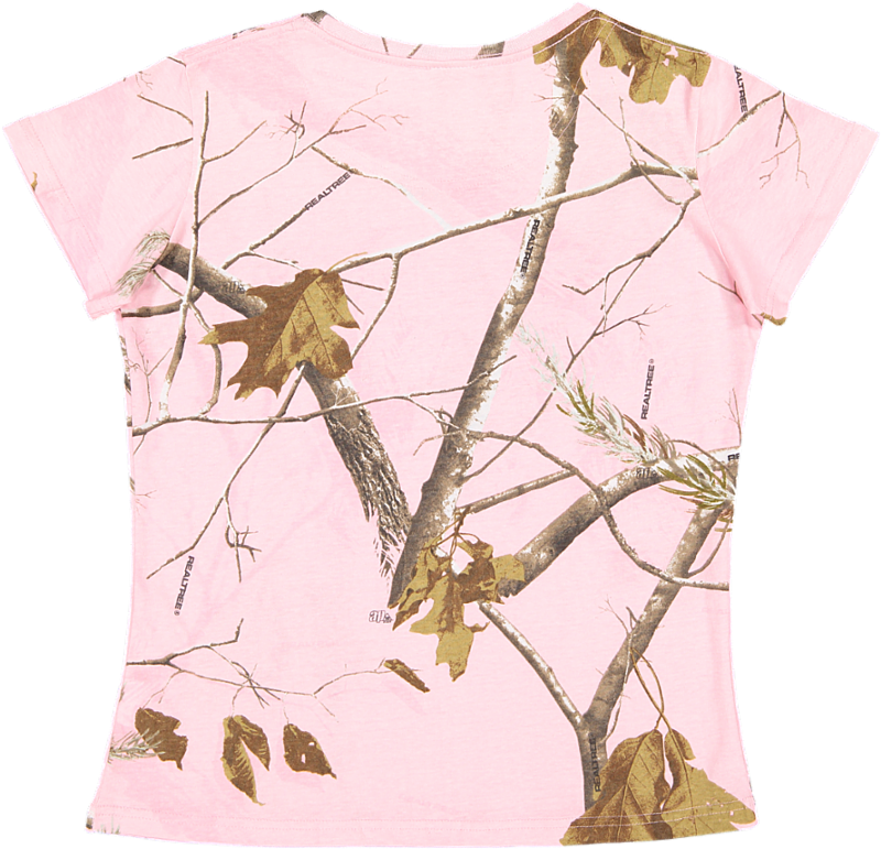 Ladies Realtree Camo Tee - Pink Realtree Camo (800x1080), Png Download