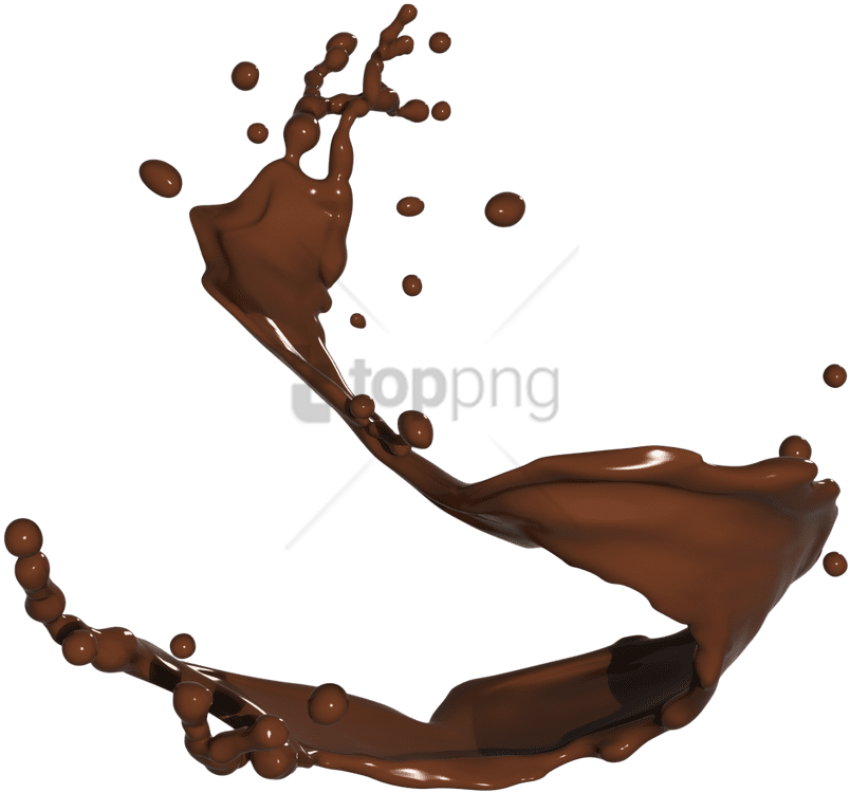 Free Png Download Chocolate Milk Splash Png Images - Chocolate Milk Splash Png (850x793), Png Download