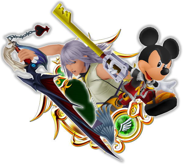 Kh Ii Riku & Mickey - Kingdom Hearts Diz Art (599x537), Png Download