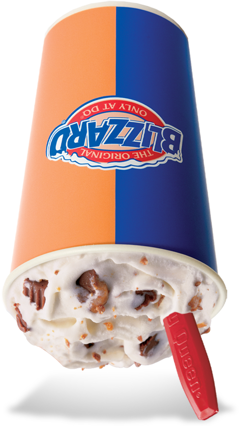 Milk Chocolate Reese's® Peanut Butter Cup Pieces Blended - Dairy Queen Brownie Temptation (940x863), Png Download