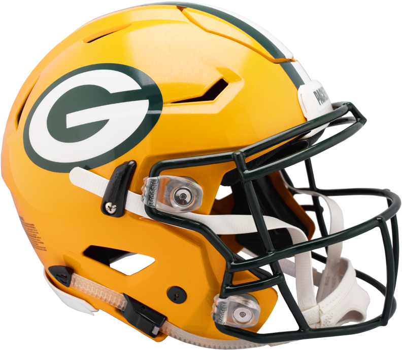 Packers Speed Flex Helmets - Face Mask (800x699), Png Download