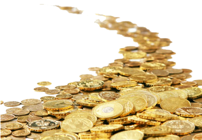 Image Mart Clip Art Free - Coins Png (418x298), Png Download