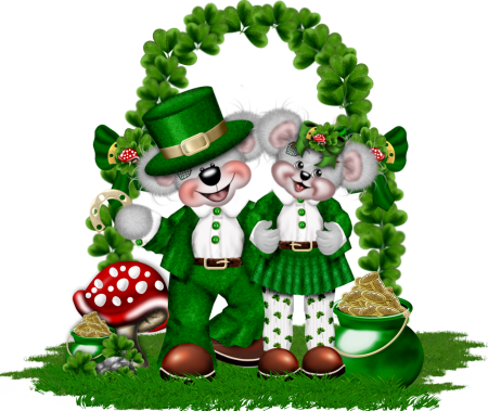 Tubes Png Pour La Fête De Saint Patrick - Bon Vendredi 13 Gif Animé (450x379), Png Download