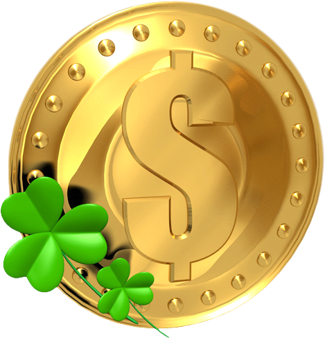 Irish Clipart Gold Coin - Gold Coins St Patricks Day (540x544), Png Download