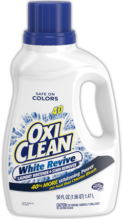 1 - Oxi Clean Stain Remover, Laundry, White Revive - 3 (344x445), Png Download