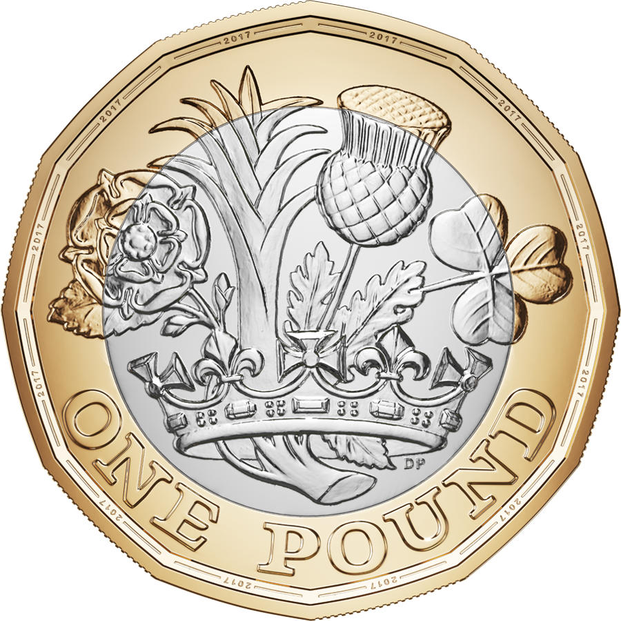 Brand New 12-sided Pound Coin - Pound Coin (400x400), Png Download