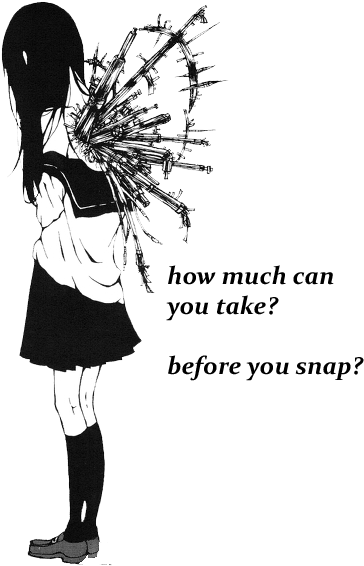 The World Keeps Growing - Anime Black And White Sad (402x600), Png Download
