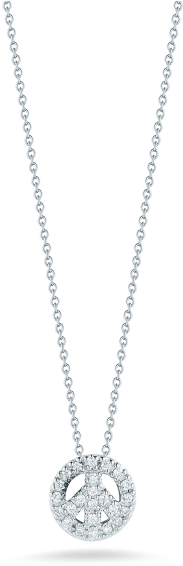 Roberto Coin Diamond Peace Pendant - Collane Con Ancora Da Uomo (800x800), Png Download