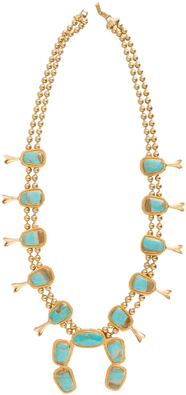 Christina Greene Squash Blossom Necklace - Pinto Ranch (544x800), Png Download