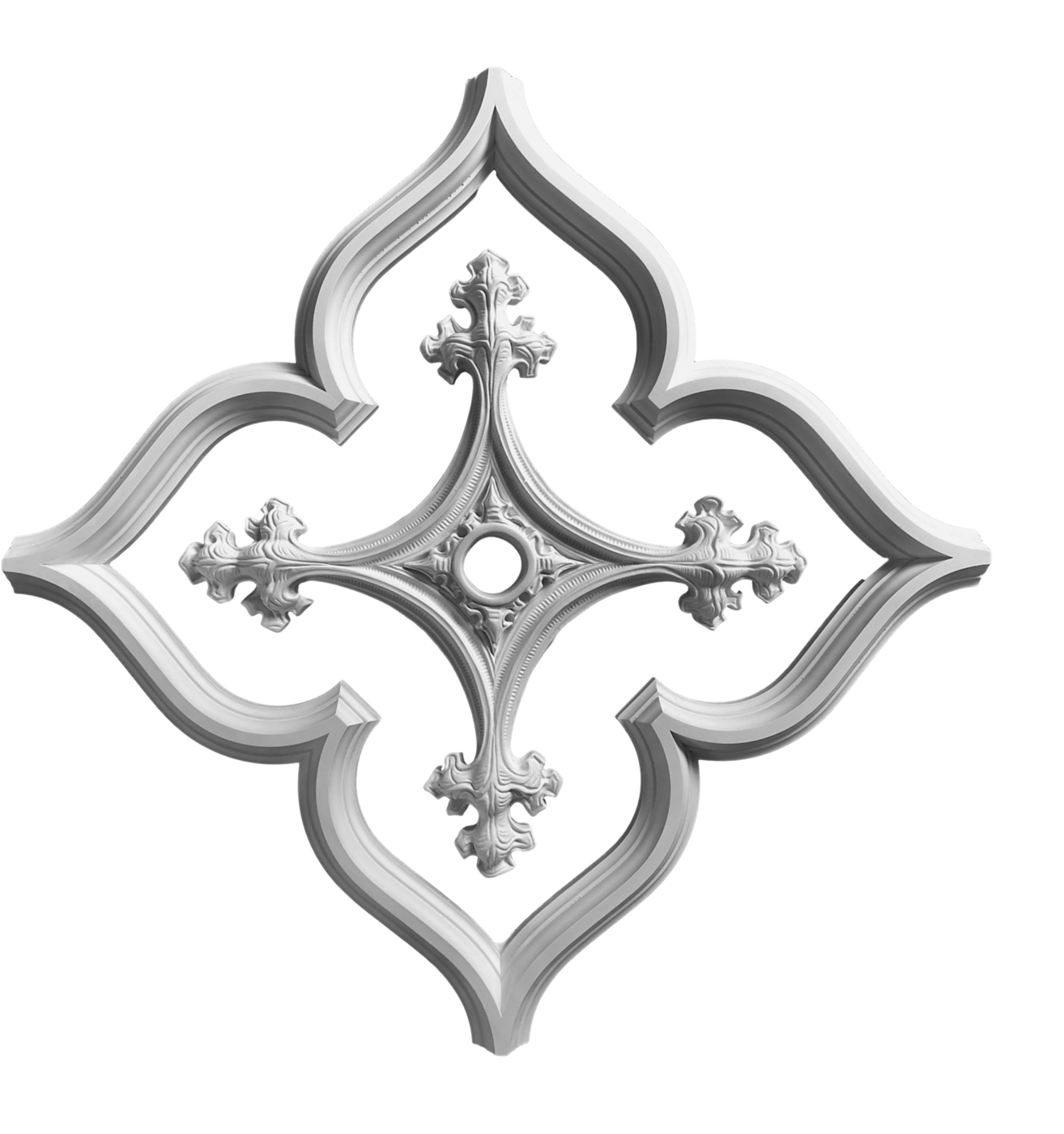 Open Gothic 30" Tracery With Center Medallion 750a - Tracery (1400x1400), Png Download