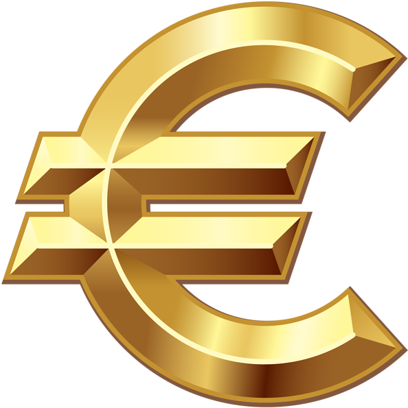 0, - Gold Euro Png (600x600), Png Download