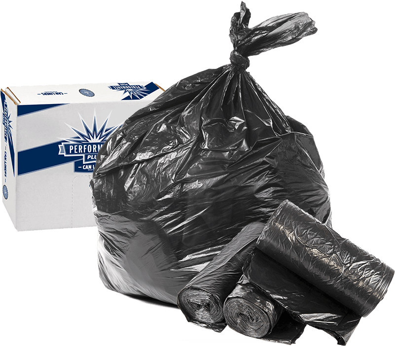 Garbage Bags Png - Performance Plus .24 Mil 12-16 Gal High Density Can (1000x750), Png Download