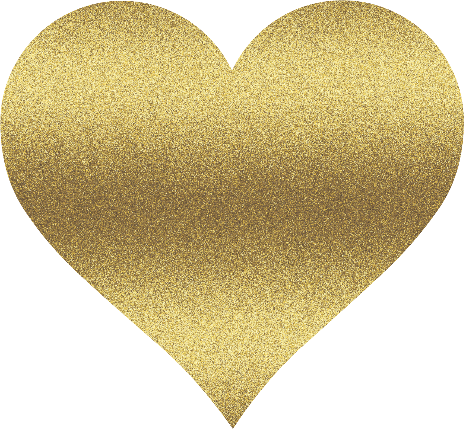 28 Collection Of Gold Clipart Heart - Gold Glitter Heart Clipart (1600x1600), Png Download