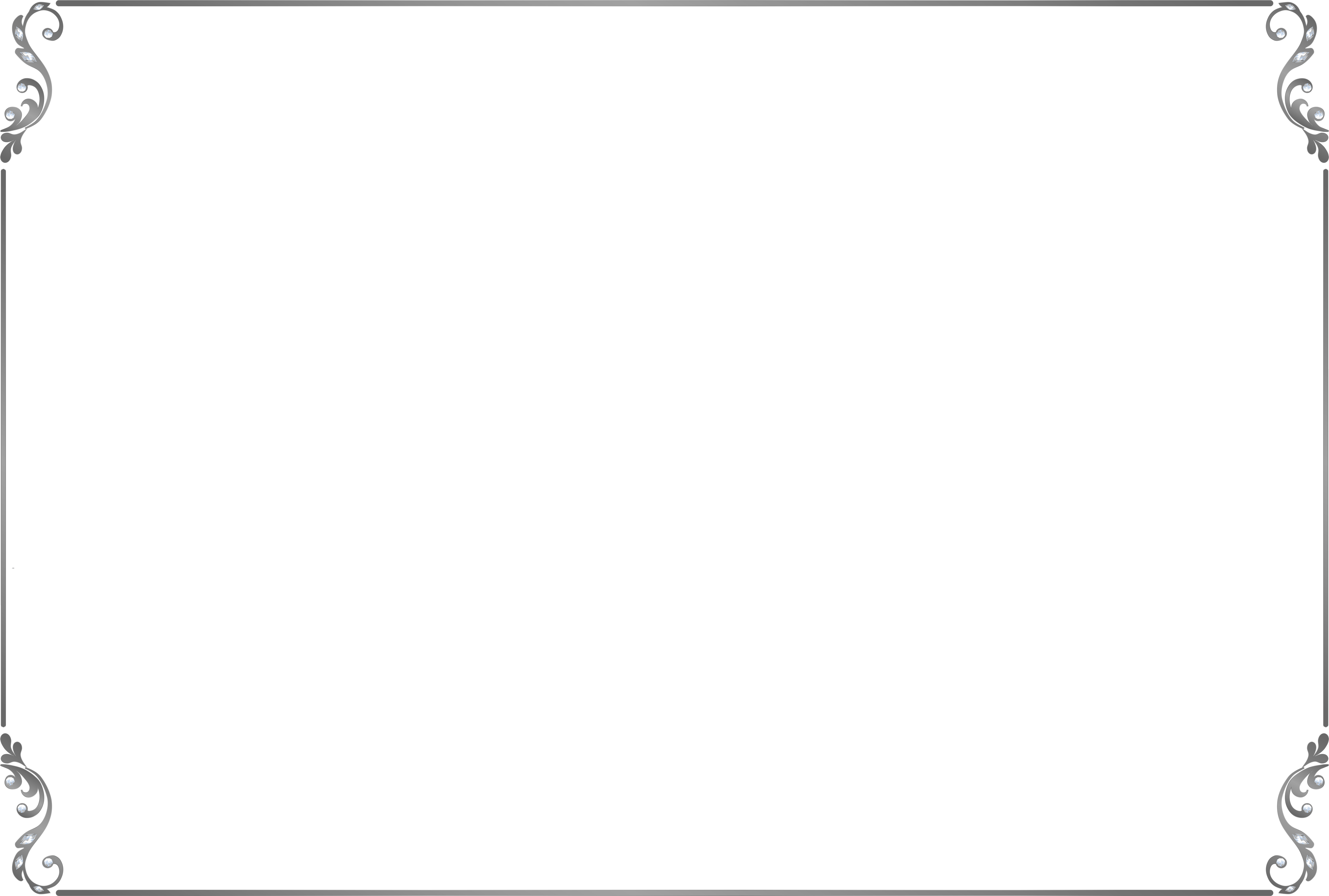 Silver Frame Png Clipart (8000x5397), Png Download