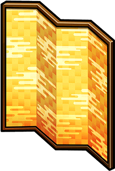 Furniture-gold Foil Folding Screen Render - Wood (436x436), Png Download