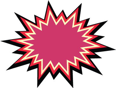 Comic Girl Explosion Messages Sticker-9 - Explosion (408x408), Png Download
