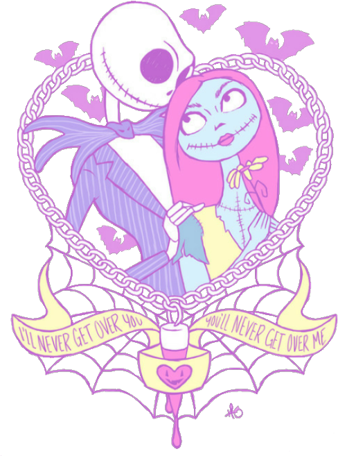 Pinkestpeach - Anime Jack And Sally (500x668), Png Download