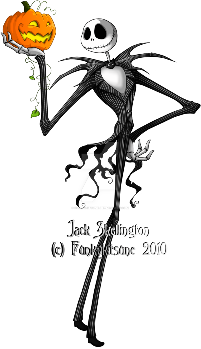 Jack Skellington By Funkykitsune - Jack Skellington (699x1143), Png Download
