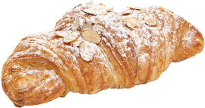 Clip Art Transparent Croissants Nunnbetter Catering - Almond Croissant Coffee Bean (430x355), Png Download