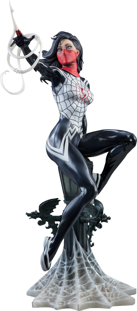5" Marvel Statue Silk - Marvel Statues (480x1089), Png Download