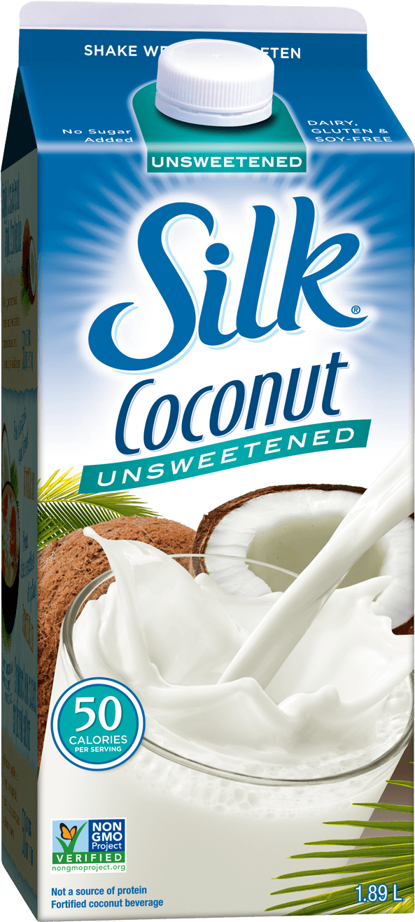 Silk Almond Milk (760x1400), Png Download