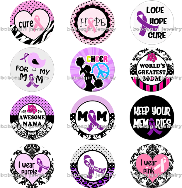 Cure Glass Magnetic Button Fit Snap Jewelry - Awesome Aunt Keychain, New Aunt Gift, Family Keychain, (640x640), Png Download