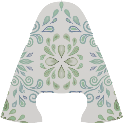 Blue And Green, Watercolor Design Women's Draco Running - Blue And Green Floral Pattern Backpack By Ivaw (500x500), Png Download