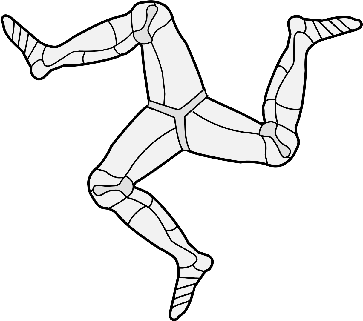 Details, Png - Isle Of Man Flag Legs (1218x1087), Png Download