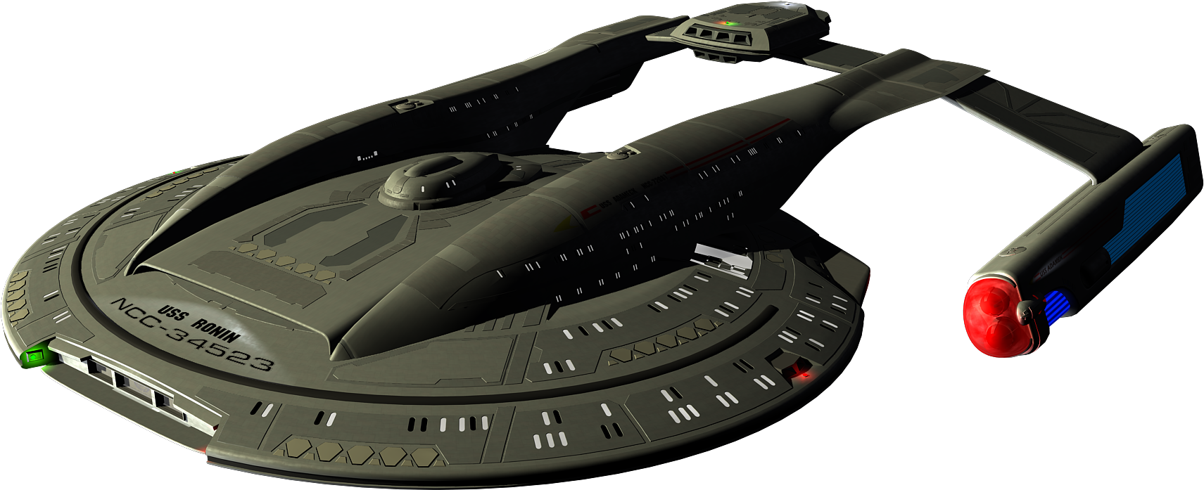 File - Akira-mesh - Star Trek Akira Class Png (1920x1080), Png Download