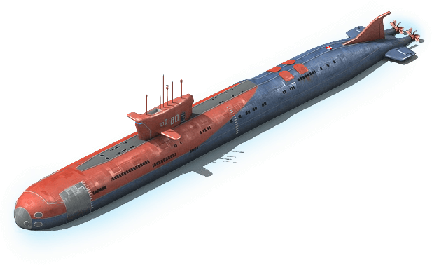 Ns-46 Nuclear Submarine L1 - Submarine (617x378), Png Download