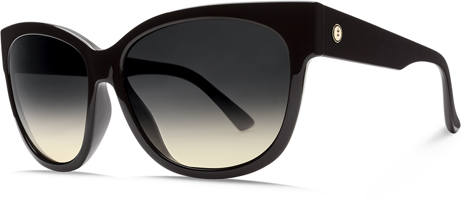 Electric Danger Cat Womens Gloss Black/black Gradient - Polygamy Thierry Lasry Sunglasses (1000x500), Png Download