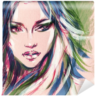 Fashion Illustration - Watercolor Painting (400x400), Png Download