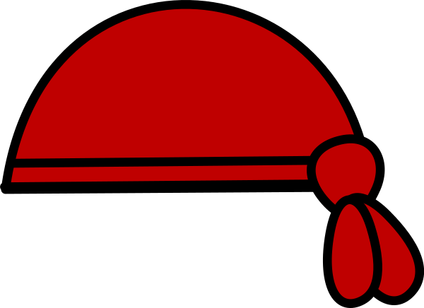 Image Free Download Pirate Eye Patch Clipart - Pirate Bandana Png (600x436), Png Download