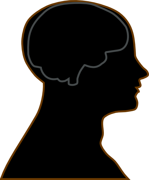 Brain Clipart Man - Man With Brain Clipart (492x594), Png Download