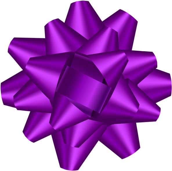 Purple Bow Png For Kids - Clip Art (600x597), Png Download